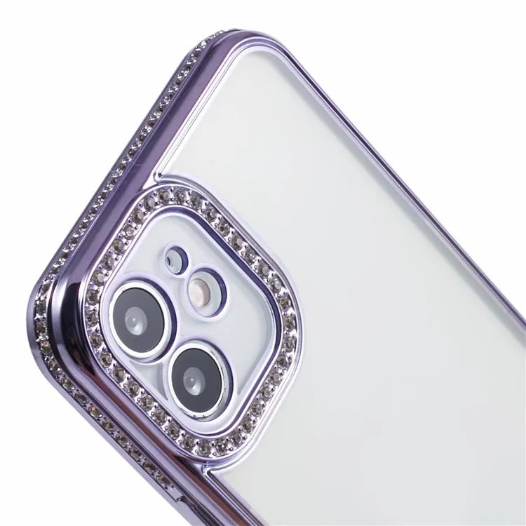 TPU Phone Cover for iPhone 11 Case Soft Bling Rhinestones Decor Shell
