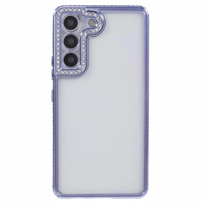 For Samsung Galaxy S22 5G Case TPU Drop Protection Bling Rhinestones Decor Phone Shell