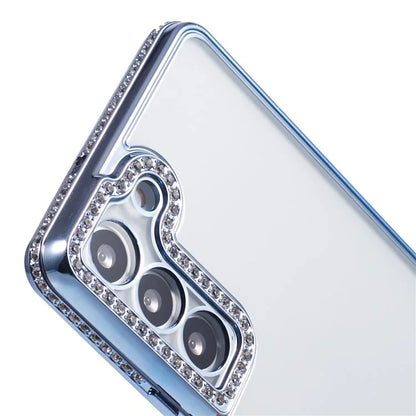 For Samsung Galaxy S22 5G Case TPU Drop Protection Bling Rhinestones Decor Phone Shell