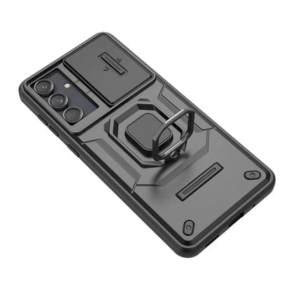 For Samsung Galaxy M55 5G / C55 5G / F55 5G Case PC+TPU Phone Protector with Slide Camera Cover