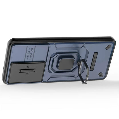 For Samsung Galaxy M55 5G / C55 5G / F55 5G Case PC+TPU Phone Protector with Slide Camera Cover