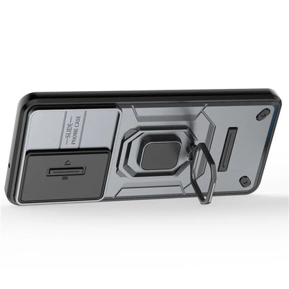 For Samsung Galaxy M55 5G / C55 5G / F55 5G Case PC+TPU Phone Protector with Slide Camera Cover