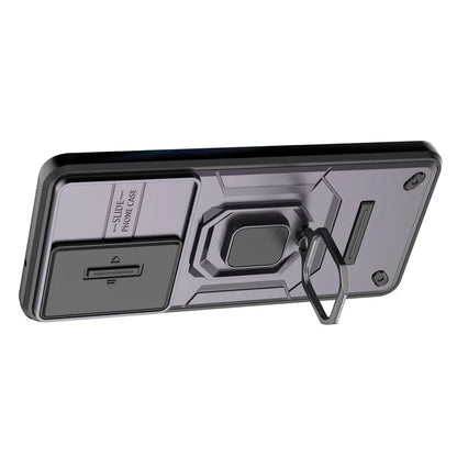 For Samsung Galaxy M55 5G / C55 5G / F55 5G Case PC+TPU Phone Protector with Slide Camera Cover