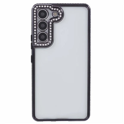 For Samsung Galaxy S23 Cell Phone Cases Rhinestones Decor TPU Flexible Cover