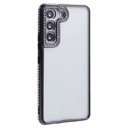 For Samsung Galaxy S23 Cell Phone Cases Rhinestones Decor TPU Flexible Cover