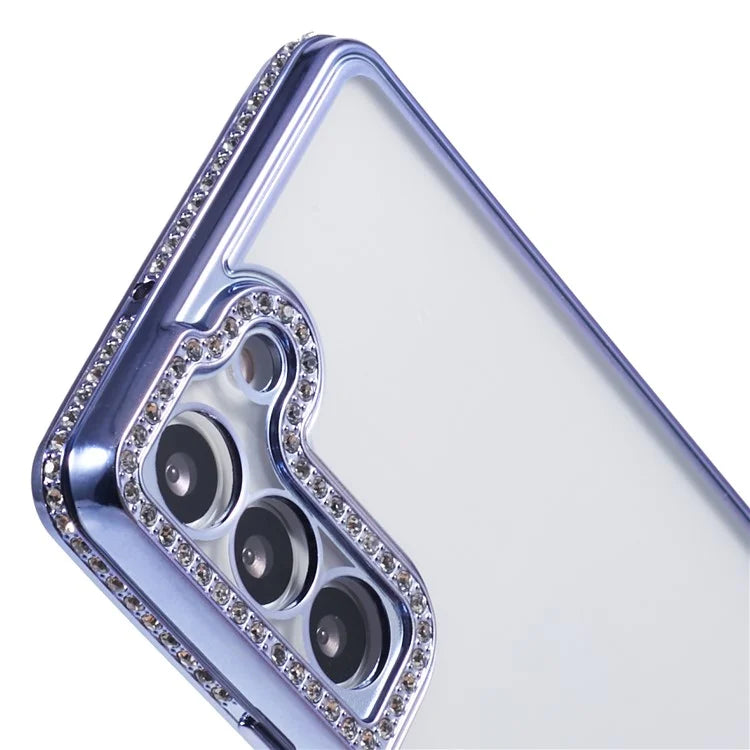 For Samsung Galaxy S23 Cell Phone Cases Rhinestones Decor TPU Flexible Cover