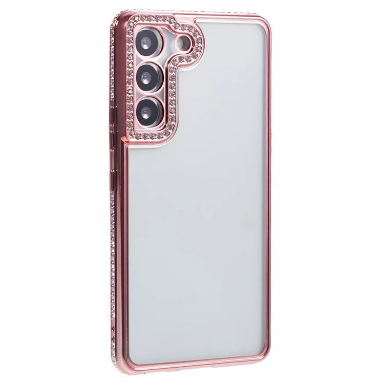 For Samsung Galaxy S23 Cell Phone Cases Rhinestones Decor TPU Flexible Cover