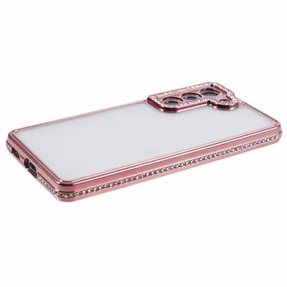 For Samsung Galaxy S23 Cell Phone Cases Rhinestones Decor TPU Flexible Cover