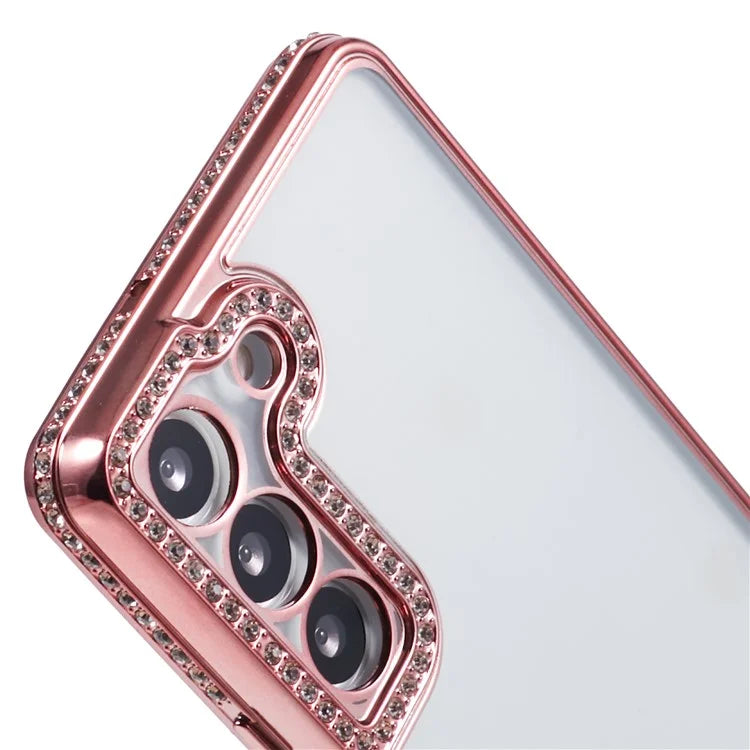For Samsung Galaxy S23 Cell Phone Cases Rhinestones Decor TPU Flexible Cover