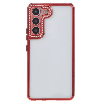 For Samsung Galaxy S23 Cell Phone Cases Rhinestones Decor TPU Flexible Cover