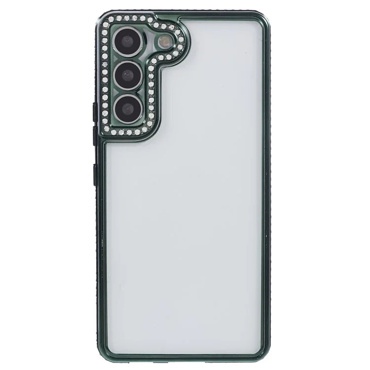 For Samsung Galaxy S23 Cell Phone Cases Rhinestones Decor TPU Flexible Cover