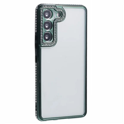 For Samsung Galaxy S23 Cell Phone Cases Rhinestones Decor TPU Flexible Cover
