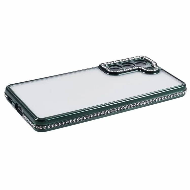 For Samsung Galaxy S23 Cell Phone Cases Rhinestones Decor TPU Flexible Cover