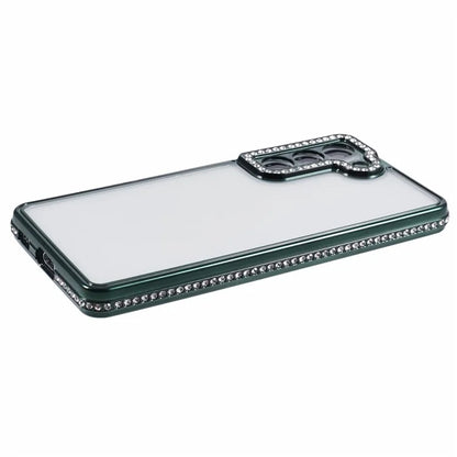 For Samsung Galaxy S23 Cell Phone Cases Rhinestones Decor TPU Flexible Cover