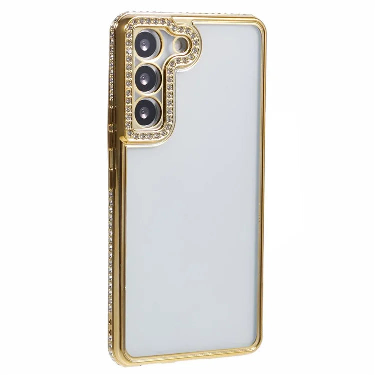 For Samsung Galaxy S23 Cell Phone Cases Rhinestones Decor TPU Flexible Cover