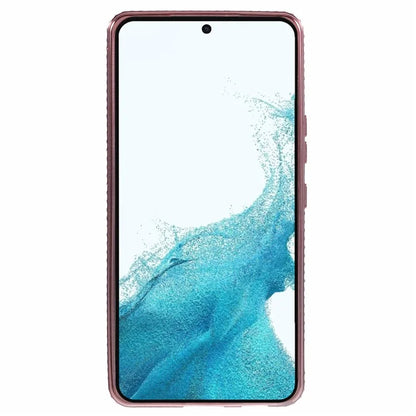 For Samsung Galaxy S23+ Case TPU Rhinestones Decor PC Ring Kickstand Protective Shell