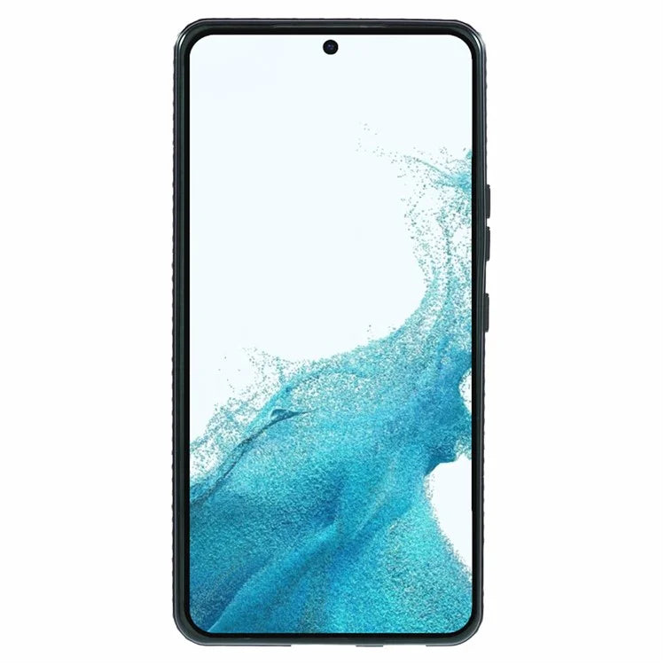 For Samsung Galaxy S23+ Case TPU Rhinestones Decor PC Ring Kickstand Protective Shell