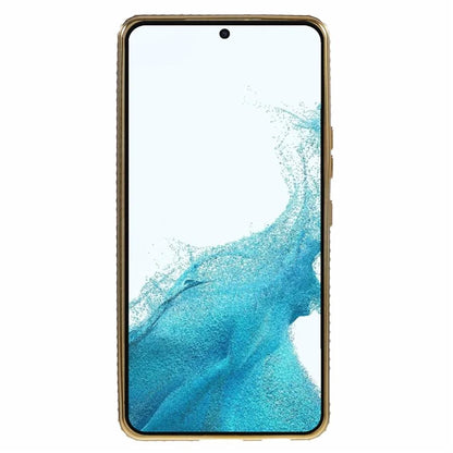 For Samsung Galaxy S23+ Case TPU Rhinestones Decor PC Ring Kickstand Protective Shell