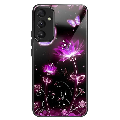 For Samsung Galaxy A33 5G Case Pattern Printed Tempered Glass TPU Phone Cover