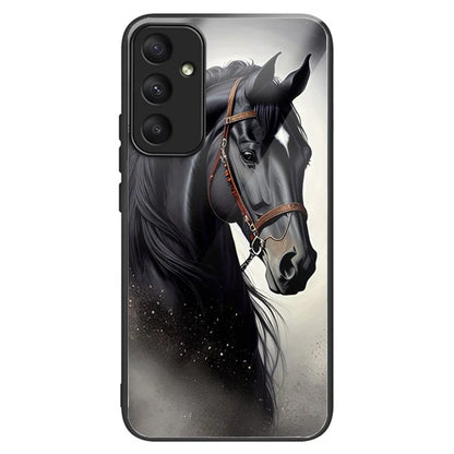 For Samsung Galaxy A33 5G Case Pattern Printed Tempered Glass TPU Phone Cover