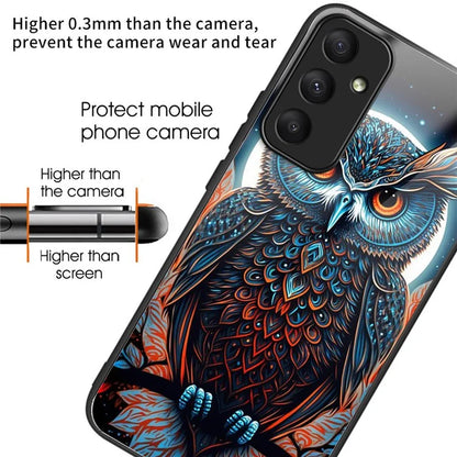 For Samsung Galaxy A33 5G Case Pattern Printed Tempered Glass TPU Phone Cover