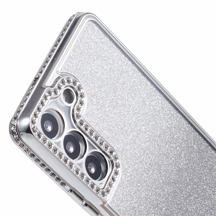 For Samsung Galaxy S23 Case TPU Drop Protection Rhinestone Decor Gradient Phone Protector
