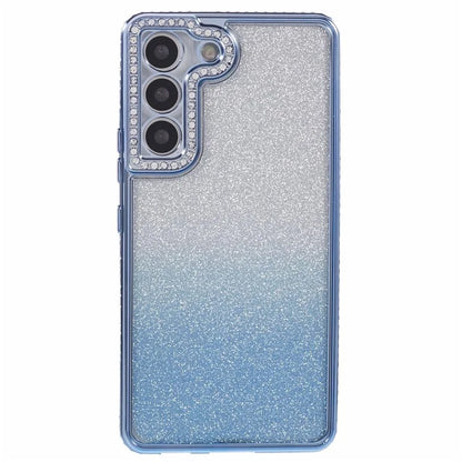 For Samsung Galaxy S23 Case TPU Drop Protection Rhinestone Decor Gradient Phone Protector