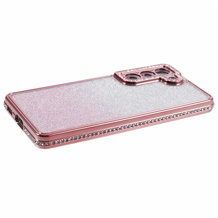 For Samsung Galaxy S22 5G Case TPU Bling Glitter Gradient Protective Phone Cover
