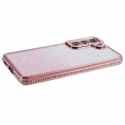 For Samsung Galaxy S22 5G Case TPU Bling Glitter Gradient Protective Phone Cover