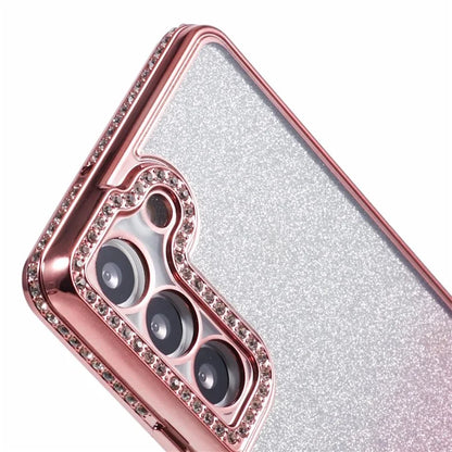 For Samsung Galaxy S22 5G Case TPU Bling Glitter Gradient Protective Phone Cover
