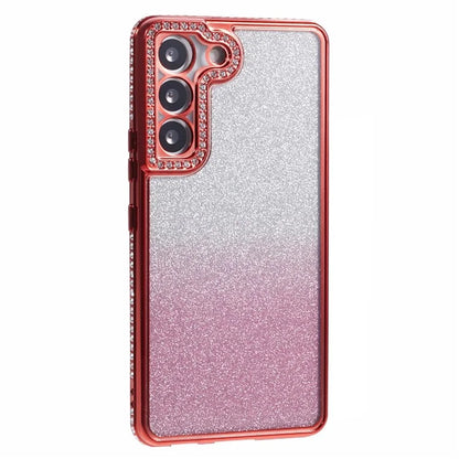 For Samsung Galaxy S22 5G Case TPU Bling Glitter Gradient Protective Phone Cover