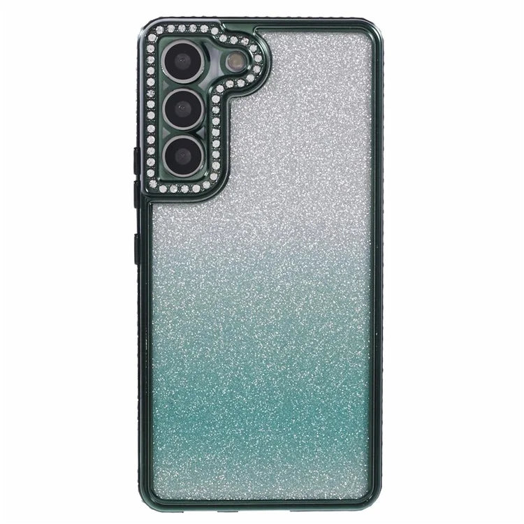 For Samsung Galaxy S22 5G Case TPU Bling Glitter Gradient Protective Phone Cover