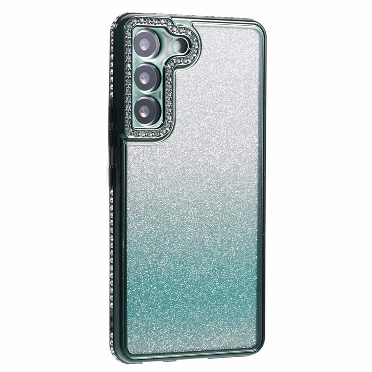 For Samsung Galaxy S22 5G Case TPU Bling Glitter Gradient Protective Phone Cover