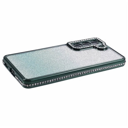 For Samsung Galaxy S22 5G Case TPU Bling Glitter Gradient Protective Phone Cover