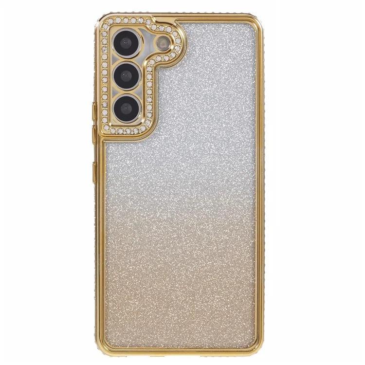 For Samsung Galaxy S22 5G Case TPU Bling Glitter Gradient Protective Phone Cover