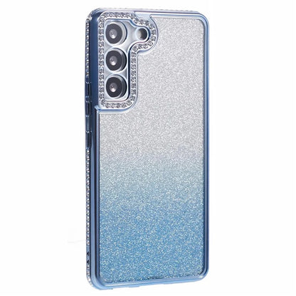 For Samsung Galaxy S22 5G Case TPU Bling Glitter Gradient Protective Phone Cover