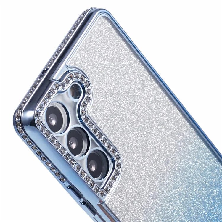 For Samsung Galaxy S22 5G Case TPU Bling Glitter Gradient Protective Phone Cover