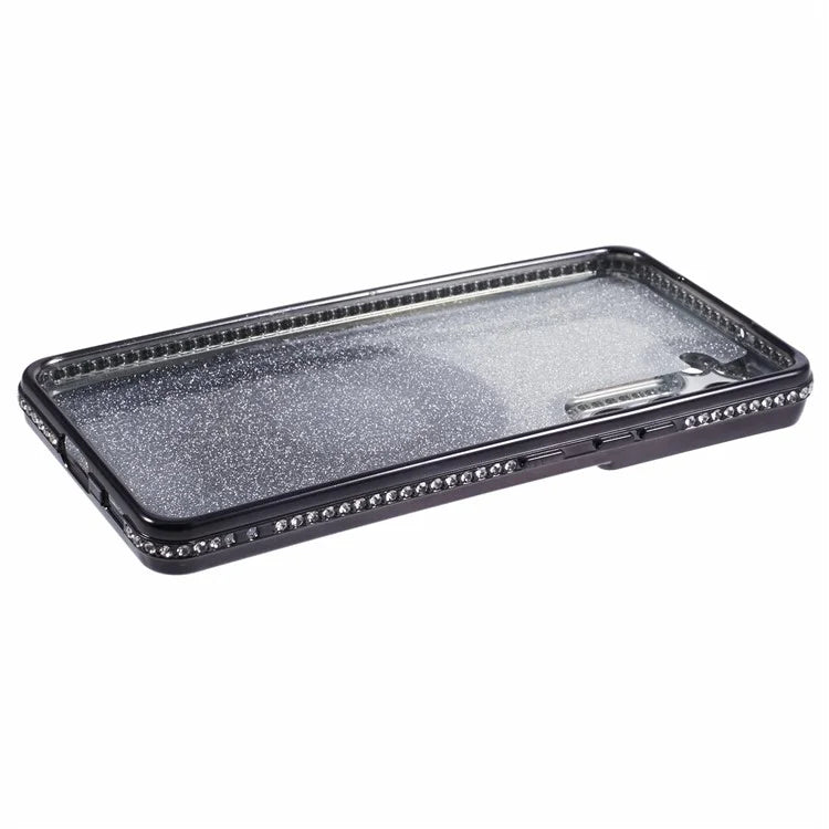 For Samsung Galaxy S22+ 5G Kickstand Case Rhinestone Decor Gradient TPU Phone Cover