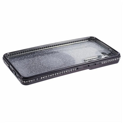 For Samsung Galaxy S22+ 5G Kickstand Case Rhinestone Decor Gradient TPU Phone Cover