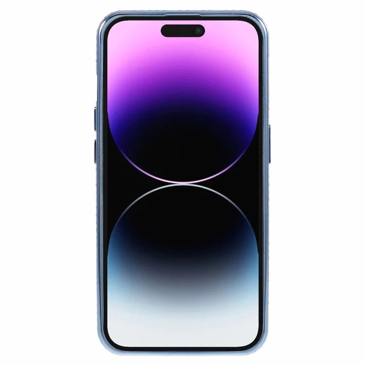 For iPhone 14 Pro Max Rhinestones Decor Ring Kickstand TPU Phone Cover