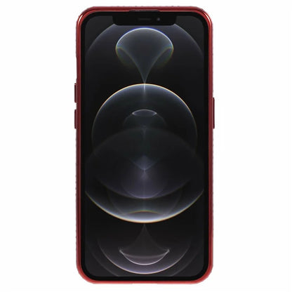 For iPhone 12 Pro Max TPU Case Rhinestones Lens Frame Ring Kickstand Phone Cover