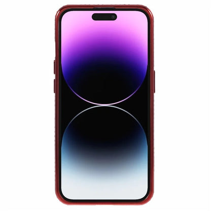 For iPhone 14 Pro Max Shockproof Case Gradient TPU Phone Case with Rhinestones Decor