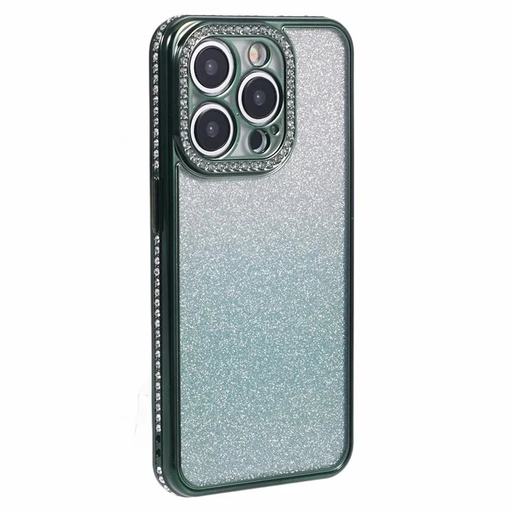 For iPhone 12 Pro TPU Case Rhinestones Decor Gradient Wholesale Phone Case