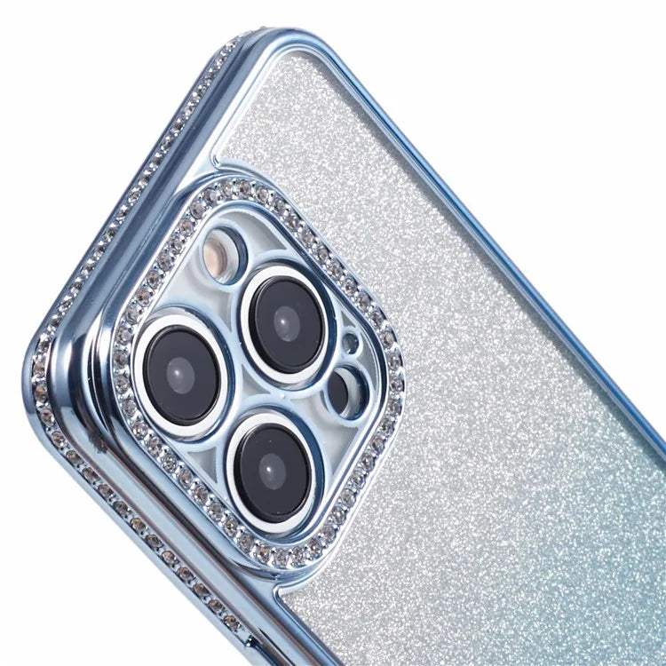 For iPhone 12 Pro TPU Case Rhinestones Decor Gradient Wholesale Phone Case