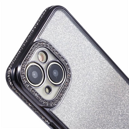For iPhone 15 Plus TPU Case Shiny Rhinestone Gradient Glitter Phone Back Cover