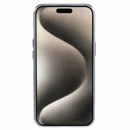 For iPhone 15 Plus TPU Case Shiny Rhinestone Gradient Glitter Phone Back Cover