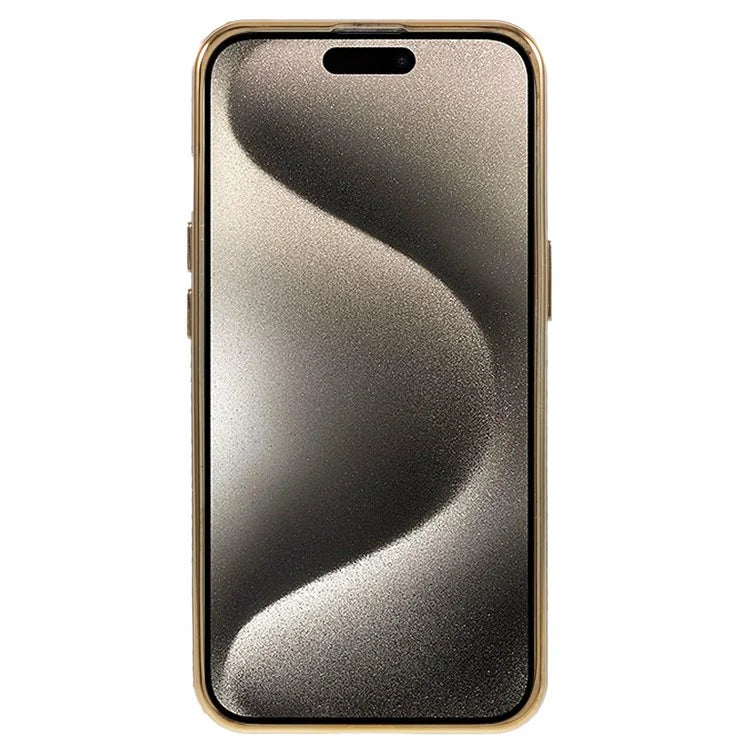 For iPhone 15 Plus TPU Case Shiny Rhinestone Gradient Glitter Phone Back Cover