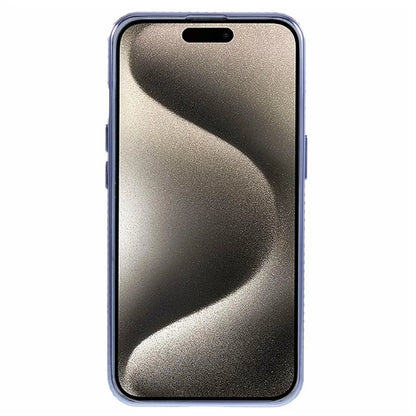 For iPhone 15 Case Gradient TPU Phone Cover with Rhinestone Lens Frame