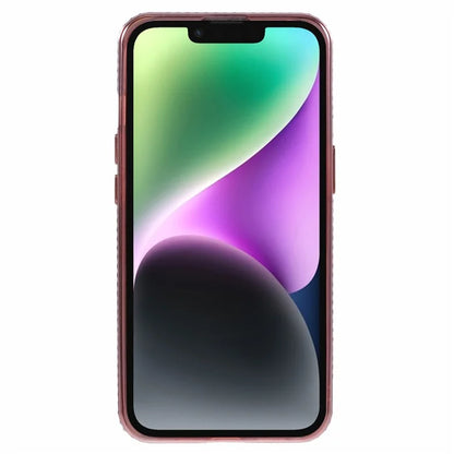 For iPhone 14 Case TPU Rhinestones Decor PC Ring Kickstand Cell Phone Protector