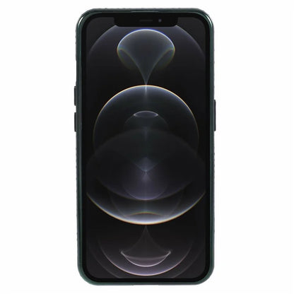 For iPhone 12 Pro Max TPU Case Gradient Kickstand Cover with Rhinestone Lens Frame